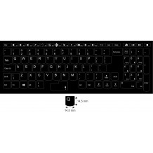 N14 Key stickers Lenovo - big kit - black background - 14,5:14,5mm