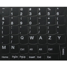 N20 Key stickers Lenovo - big kit - black background - 14:14,5mm