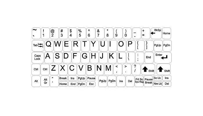 Key stickers - big kit - white background