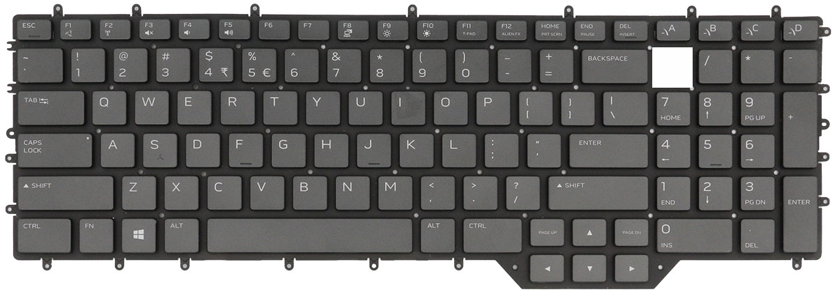 DE554 Replacement single key for keyboard Dell Alienware M17 R4 | eBay