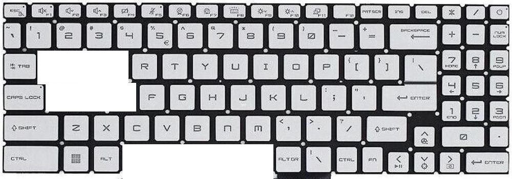 IN177 Key for keyboard MSI Katana GF66 Pulse GL76 11UEK-027PL