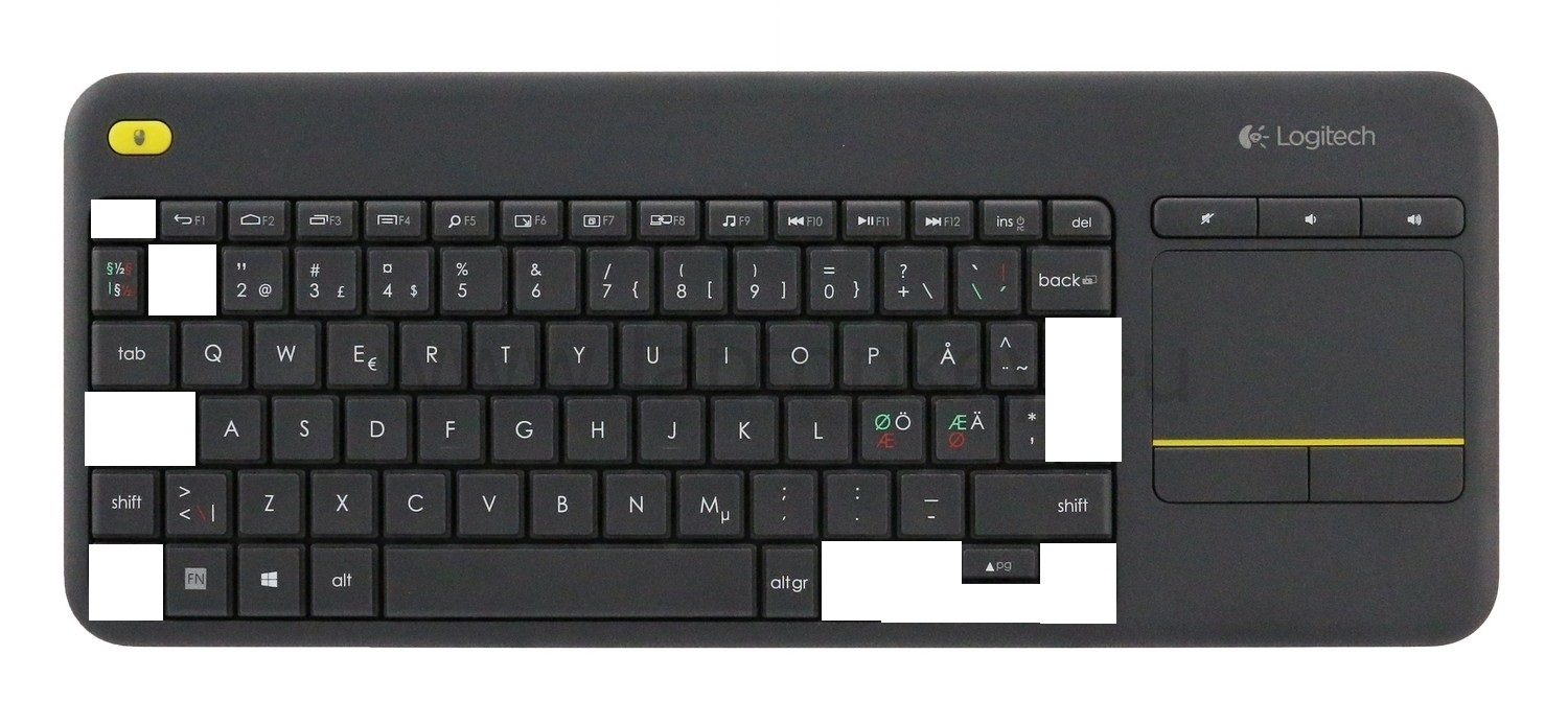Logitech k400 plus replacement keys keycaps laptop keyboard key