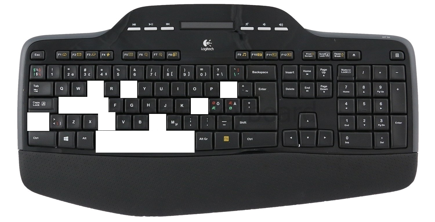Logitech MK710 Replacement Keys Keycaps Laptop Keyboard Key