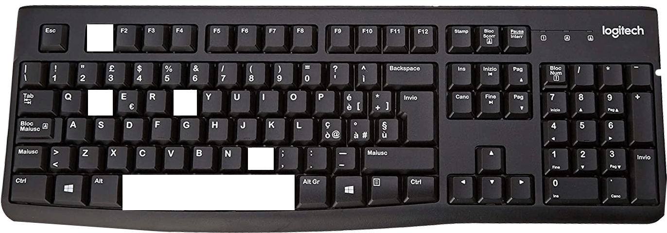 Logitech Replacement Keys Keycaps - Laptop Keyboard Key Replacement