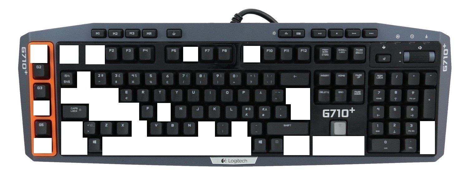Logitech G710+ Replacement Keys Keycaps - Laptop Keyboard Key Replacement