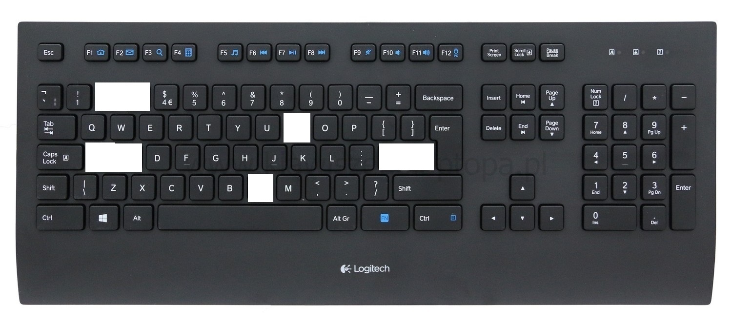 Corded keyboard k280e. Logitech k280. Клавиатура Logitech k280e. Logitech Старая мембранная клавиатура. Раскладка клавиатуры логитеч.