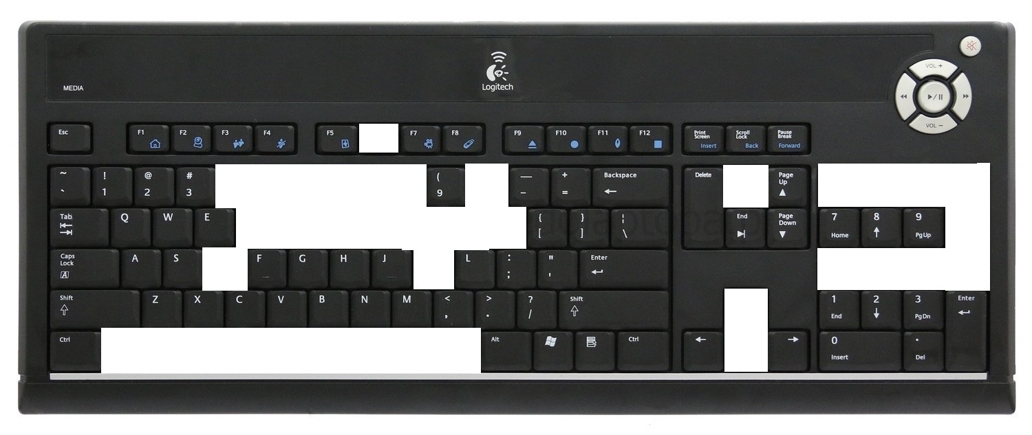 Klan relæ Skygge Logitech UltraX Media Deskopt Replacement Keys Keycaps - Laptop Keyboard  Key Replacement