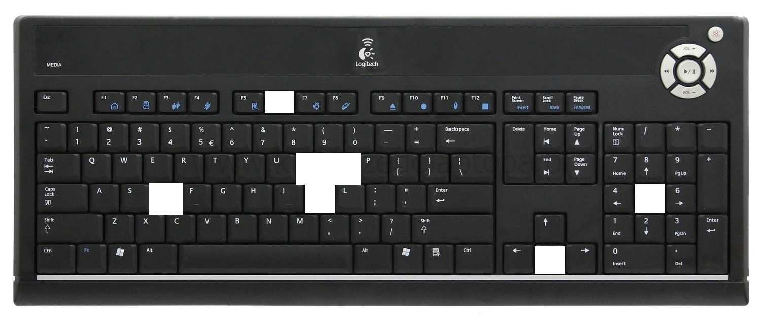 Klan relæ Skygge Logitech UltraX Media Deskopt Replacement Keys Keycaps - Laptop Keyboard  Key Replacement