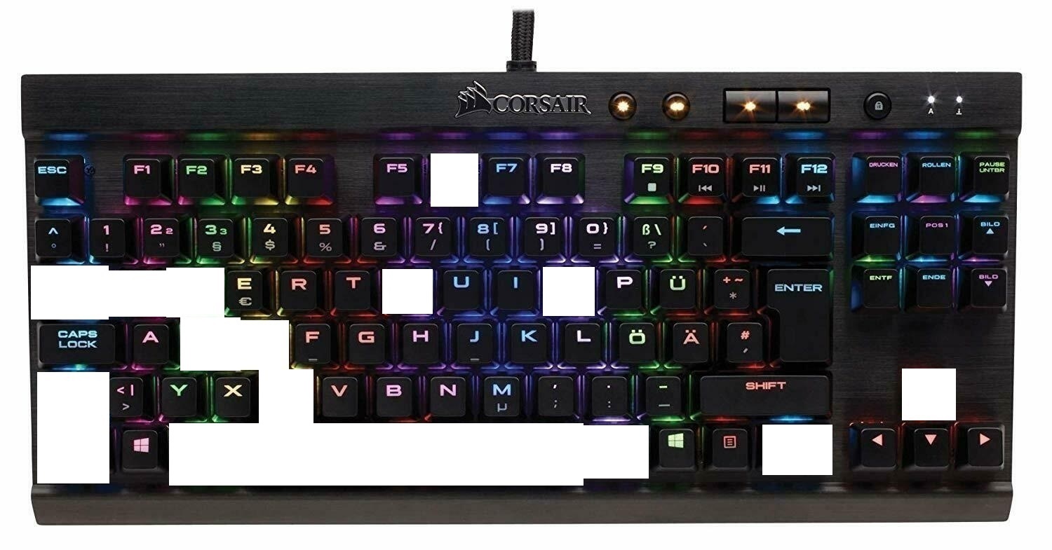 Corsair K65 RGB (cherry) Keys Keycaps - Keyboard Key Replacement
