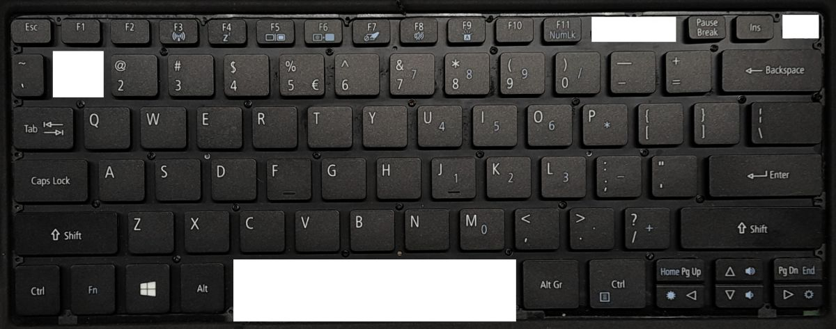 Touches De Rechange Pour Clavier Acer Switch Alpha 12 SA5-271 - Occasion - Une Touche Seulement (pas Le Clavier)